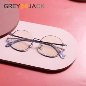 Grey Jack Kacamata Antiradiasi Blueray Bahan Titanium Ringan Kokoh Style Simple Fashion Wanita Bisa Minus 77041