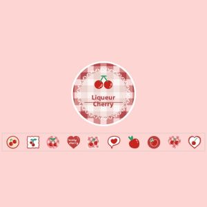 Stickers Punk | High Aesthetic Simple and Cute Circular Stickers Washi Tape