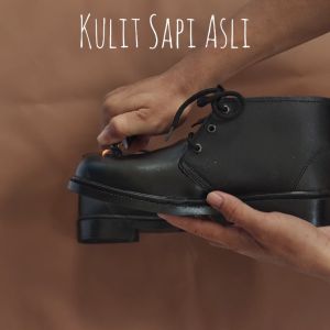 Draxvil Kulit Sapi Asli - Sepatu PDH Pria Kulit Sapi Asli 100% Sepatu Dinas Harian