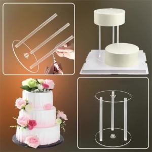 Multi-Layer Cake Support Frame Practical Stands Mold Round Dessert Support Spacer Piling Bracket Kitchen DIY Cake Decor Tool New