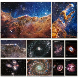 Jigsaw Puzzle 1000PCS Deep Space Nebula And Stars Captured By James Webb Telescope For Adults Stress Relief Home Decor Present