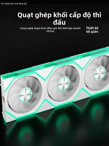Coolmoon | Quạt Tản Nhiệt Case COOLMOON Frost-Chain 120mm Thiết Kế Lắp Ghép Modular Không Dây LED ARGB Sync Main