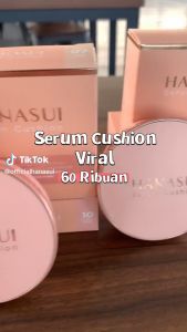 HANASUI Serum Cushion Coverage Wajah Perfect Coverage Light Natural Medium Pinkish (COD)