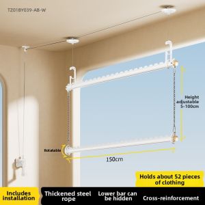 BIREN | Manual Crank Clothes Drying Rack