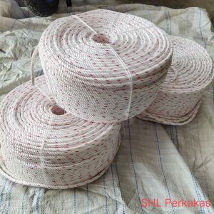 TALI TAMBANG PUTIH LURIK KILOAN 7 mm - TALI TAMBANG POLYPROPYLENE