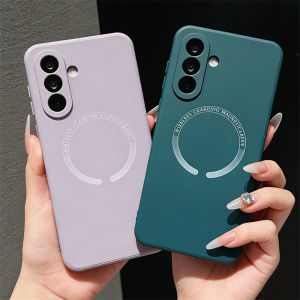 Liquid Silicone Case For Samsung S26 S25Edge S23 S21 S24FE S22 Ultra Plus A57 A17 A37 A56 A55 A54 A26 For Magsafe Magnetic Cover