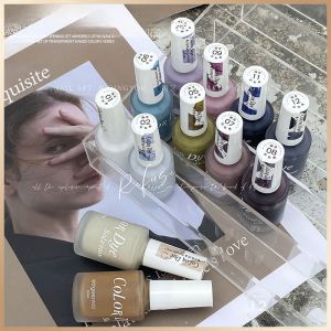 QINGYOU 12 Colors Set Nail Art Watercolor Fluid Vintage Marbling Ink Formula for Candy Colors Salon Professional Use Nail Gel