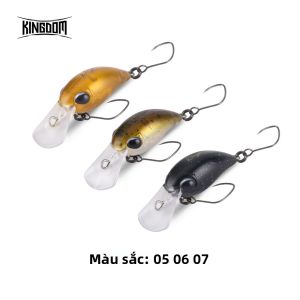 Vương Quốc Micro Quay Minnow Dụ Bộ 1.5G 25 Mm & 3.2G 32 Mm Nổi Cứng Wobblers Cho Cá Hồi Pike Bass Crappie Cá Rô Bluegill Câu Cá