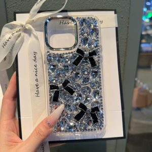 for OPPO Reno 13 14 12 11 F 10 5F 8T 8Z 7Z 6Z A3 A5 A6 Pro A3X A74 A95 A78 A58 Find X8 X9 Pro Full Rhinestone Bowknot Phone Case Bling