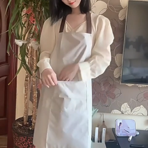 Mamibayi Apron Waterproof Celemek Masak Dapur Anti Air Bahan Kain Premium