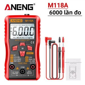 ANENG | Máy Đo Vạn Năng Kỹ Thuật Số True RMS ANENG M118A 6000 Số Đo Đo Điện Áp/dòng Điện AC/DC Đo Điện Dung Kiểm Tra Điện Áp Không Tiếp Xúc (NCV) Với Đèn Nền