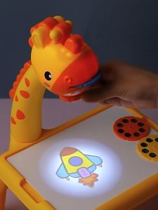 Meja Belajar Anak Proyektor Pala Jerapah Edukasi Anak Termurah & COD