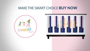 Wonder Bumpers - Lime & Periwinkle Cotton Reversible 2pc Pack