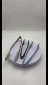 ⚑3pcs Plastics Food Tong Kitchen Tongs Non-slip Cooking Clip Clamp BBQ Salad Tools Grill Kitchen Accessories