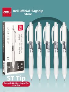 deli | Quick Drying Black Ink Smooth Writing Elegant Study Prep Pen 0.5mm