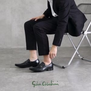 Guin Casalini Sepatu Formal Pria Kulit Asli G-BV039 Black