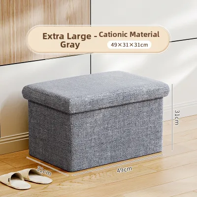 Folding Storage Bench Ottoman
