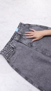 JINISO - Highwaist Rok Slit Jeans Panjang 993 SEVENTY