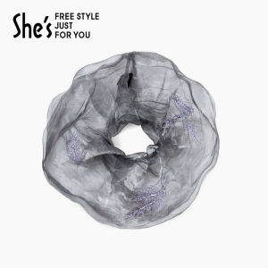 Elegant Embroidered Hair Ties for Women Original Design Polyester Fiber with Artificial Crystal  out Alloy Embedded Hair Bands