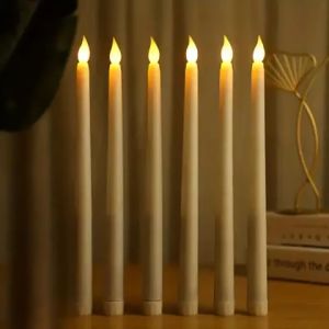 LED Flameless Candlesticks for Christmas Decoration Warm White