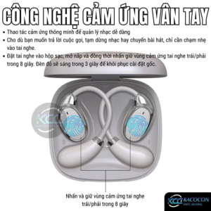 Tai nghe dịch thuật VTrans V18 AI dịch 150 ngôn ngữ độ chính xác 98% đàm thoại & nghe nhạc