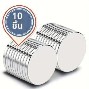 10 ชิ้น 15x2 มม.แม่เหล็กกลมสําหรับตู้เย็นDIYอาคารวิทยาศาสตร์หัตถกรรมการศึกษา
