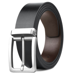 Genuine Leather Belt for Men Casual Style Buckle Type Pure Calfskin Young Peoples Fashionable Waist Belt TUCANO Brand