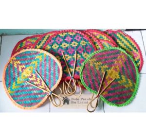 Kipas JUMBO / Kipas Tangan Bambu Anyam Bulat Besar JUMBO / Kipas Tangan Bambu