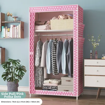 GENUO | Robust Steel Frame Fabric Wardrobe