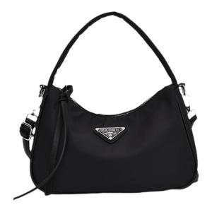 Fashionable Nylon Crossbody Bag Womens 2026 New Style Office Small Handbag Versatile Single Shoulder Bag Korean Style Pure Color