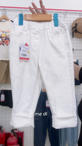Quần Jean Trắng Ryder Bé Trai Bé Gái Riomio Cotton 100% Co Giãn Handfeel Mềm Mix Áo Dài Tết Size 3/4–10/11 (15–40kg) RM979