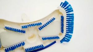 Kepala vakum kolam renang dengan sikat samping memutar kepala penyedot debu