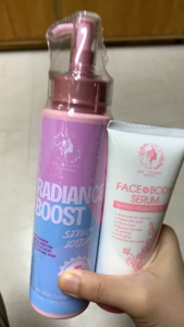 MS TSUNG Essentials Glass Skin Body Care Duo Set 2pcs | Radiance Boost Serum Lotion Lightweight Non-Greasy Face & Body Retinol