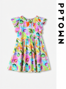 PPTOWN | New Charming Girls Dress Summer Floral Dress