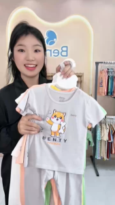 Áo ngắn quần dài BT035 BENTY chất vải cao cấp mềm mịn quần áo trẻ em quần dài chống muỗi cắn