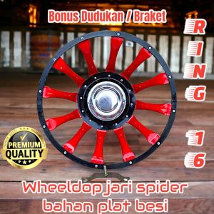 Wheeldop Truk Ring 16 Model jari spider bahan plat lapis stanless dan anti karat harga 2 pcs