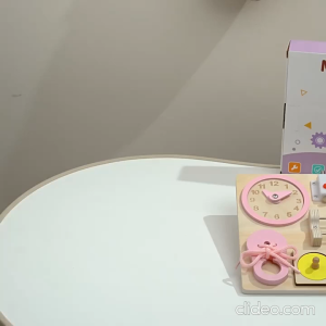Bảng Busy Board Montessori Gỗ Đa Năng Cho Bé 1-6 Tuổi - Bảng Hoạt Động Cảm Quan Kèm Đồng Hồ Mê Cung Bánh Răng Xâu Dây
