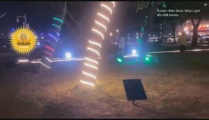 Solar Strip Light Lampu Solar Outdoor Lighting House decorative Light Waterproof IP65 LED RGB