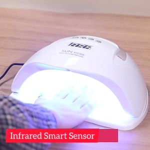 aCurio READY STOCK 180W UV LED Nail Curing Lamp with Phone Holder SUN X15 Max Professional Nail Gel Polish Manicure Pedicure Dryer Light