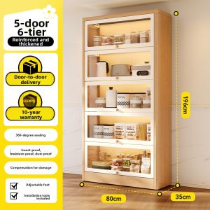 MEISD | Steel-wood Multipurpose Kitchen Cabinet