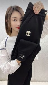 กางเกงวอร์มกีฬาขากว้างทรงหลวมสำหรับผู้หญิง กางเกงขายาวทรงฮาราจูกุ ทรงหลวม กางเกงขายาวทรงลำลองสำหรับผู้หญิง