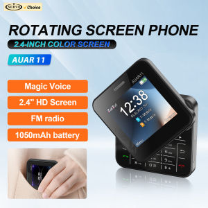 SERVO | SERVO AUAR11 Slide Screen Mobile Phone Dual SIM Card Speed Dial Magic Voice FM Raido Flashlight 2G GSM 2.4" Rotate Button Phones