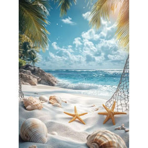 BILIBILI | DIY Painting By Numbers Sea Drawing on Canvas Gift Pictures By Number Seascape Kits Hand Painted Paintings Art