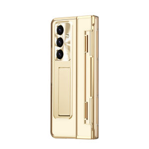 szhaiyu | For Samsung Galaxy Z Fold 8 Ultra Fold 8 7 6 5 4 Case With Plating Flat Hinge Bracket Protect Shockproof Tempered Film Covers