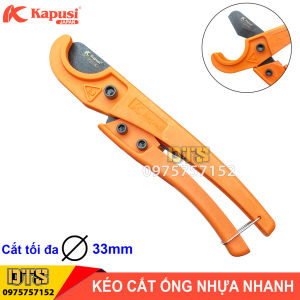 Kéo cắt ống nhựa 33mm kiểu nhanh Nhật Kapusi JAPAN dao cắt ống nước PVC PPR PPE PU kìm cắt nhanh ống ruột gà luồn dây điện kéo cắt ống PVC kéo cắt ống nước nhựa đa năng Nhật Bản