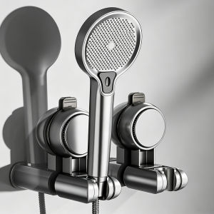 Wall Mounted Suction Cup Hook Handheld Shower Head Holder Large Shower Head Supports Relocatable