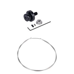 50cm Metal Simulation Antenna Cropping with Pedestal for 1/8 1/10 RC Crawler Car SCX10 TRX4 D90 Tamiya Shell DIY Decoration