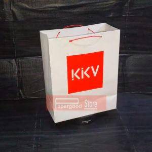 Paper bag KKV putih Medium 33 x 26 x 12