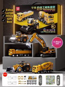Yimi | Light and Sound Engineering Vehicle Toy Set Inertial Slide