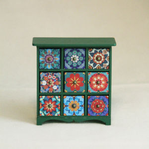 Miniature Simulated Furniture 1:12 Wooden Storage Cabinet Suitable for Bjd Ob11 Dollhouse Decorations